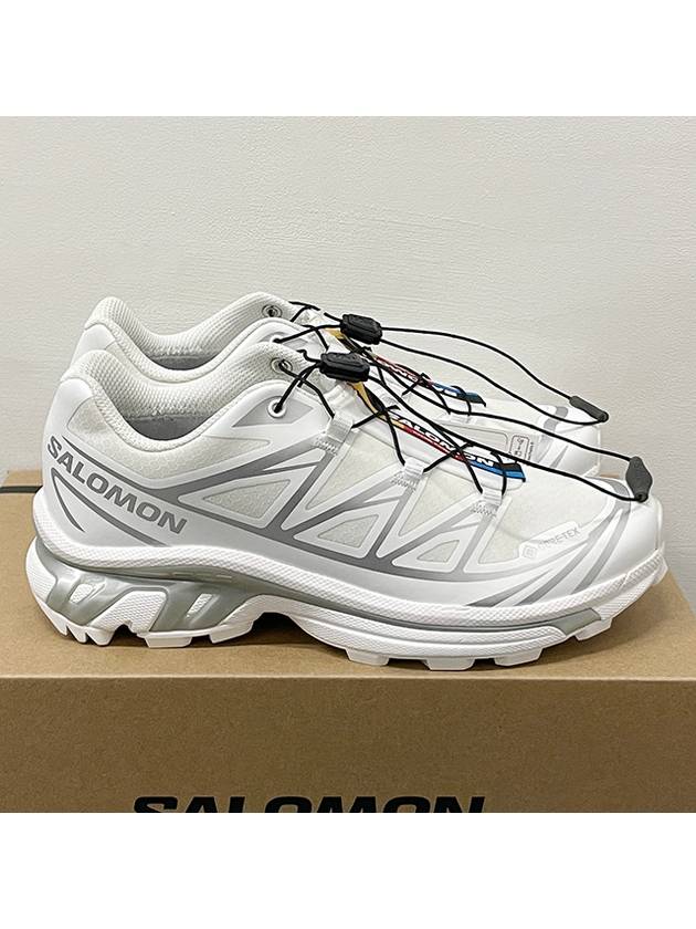 XT 6 Gore Tex Low Top Sneakers White Silver - SALOMON - BALAAN 5