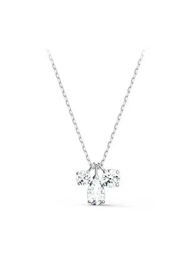 Mesmera Cluster Crystal Pendant Necklace Silver - SWAROVSKI - BALAAN 3