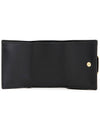 FF Baguette Flap Card Half Wallet Black - FENDI - BALAAN.