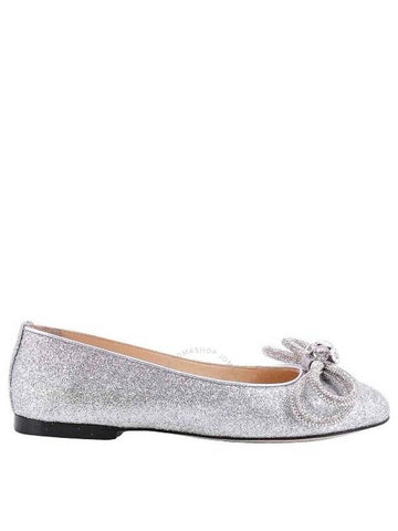 Mach & Mach Double Bow Glitter Flats, Brand Size 35 ( US Size 5 ) - MACH & MACH - BALAAN 1