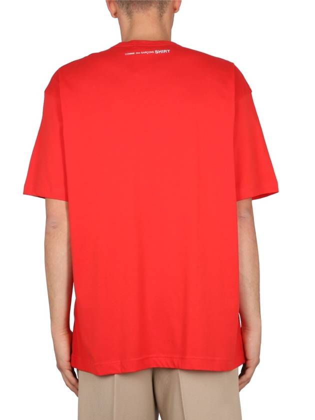 Shirt RED COTTON T SHIRT FKT0150513 - COMME DES GARCONS - BALAAN 4