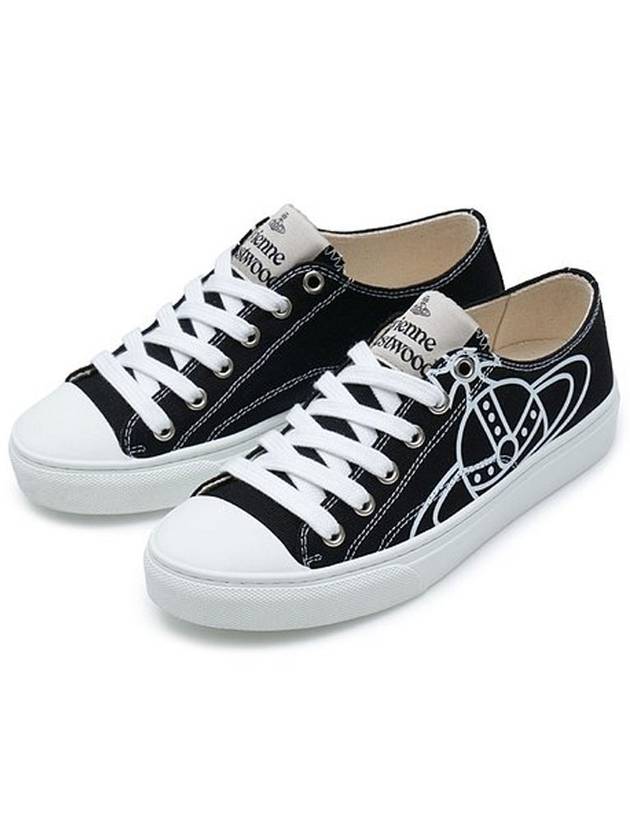 ORB Logo Low Top Sneakers Black - VIVIENNE WESTWOOD - BALAAN 2