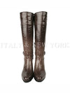 1W9644 XVI F0CDC11 enamel leather long boots - PRADA - BALAAN 1