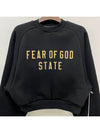 Women s Logo Fleece Crop Sweatshirt Black 192BT247380FW - FEAR OF GOD ESSENTIALS - BALAAN 4