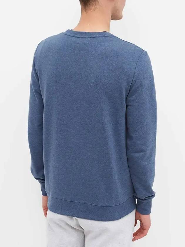 Men's Neon VPC Logo Long Sleeve Sweatshirt Blue - A.P.C. - BALAAN 5