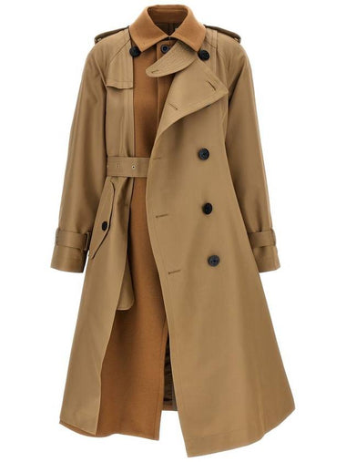 Sacai 'Melton' Trench Coat - SACAI - BALAAN 1