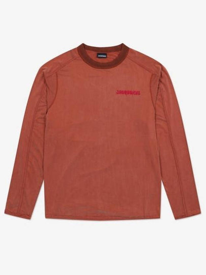 Le Jao Logo Print Cupro Long Sleeved T-shirt Red - JACQUEMUS - BALAAN 2