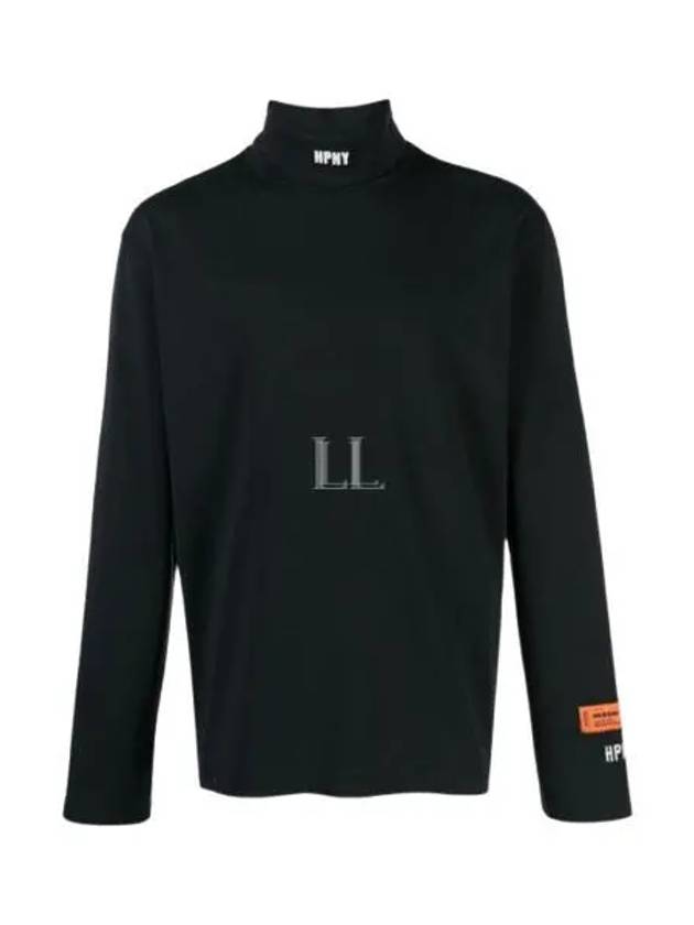 HPNY Logo Embroidered Turtleneck Black - HERON PRESTON - BALAAN 2