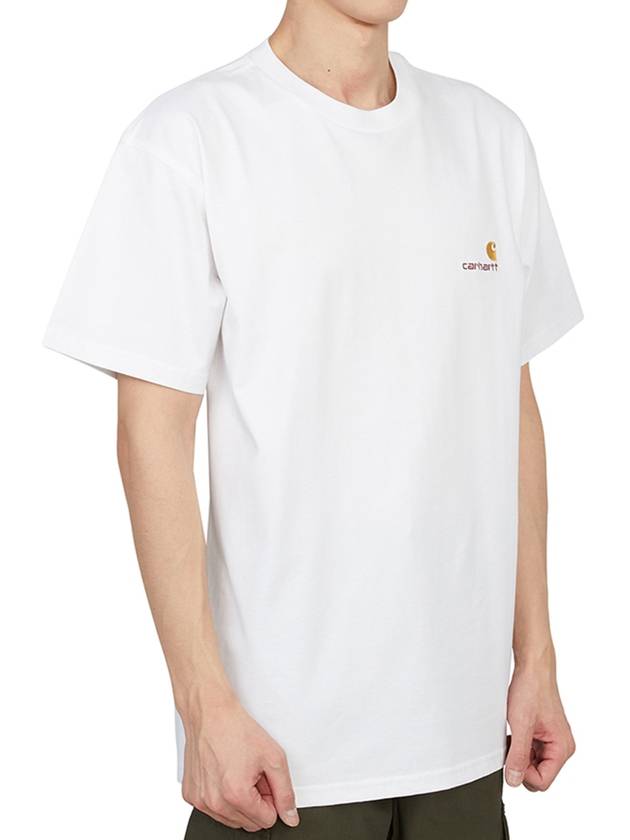 American Script Men s Short Sleeve T Shirt I029956 02XX - CARHARTT WIP - BALAAN 3