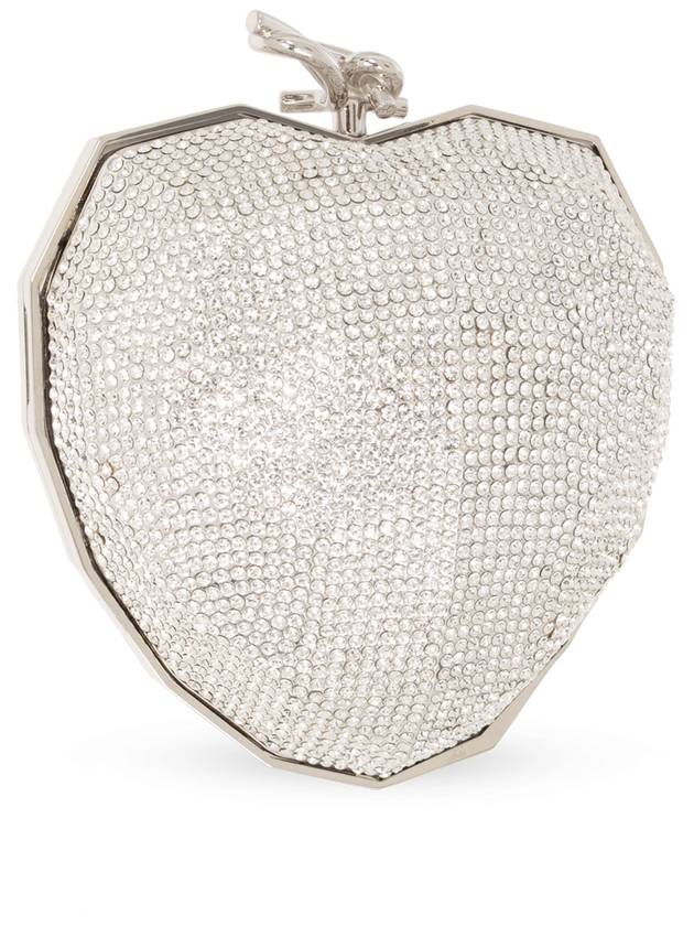 Jimmy Choo ‘Faceted Heart’ Shoulder Bag, Women's, Silver - JIMMY CHOO - BALAAN 4