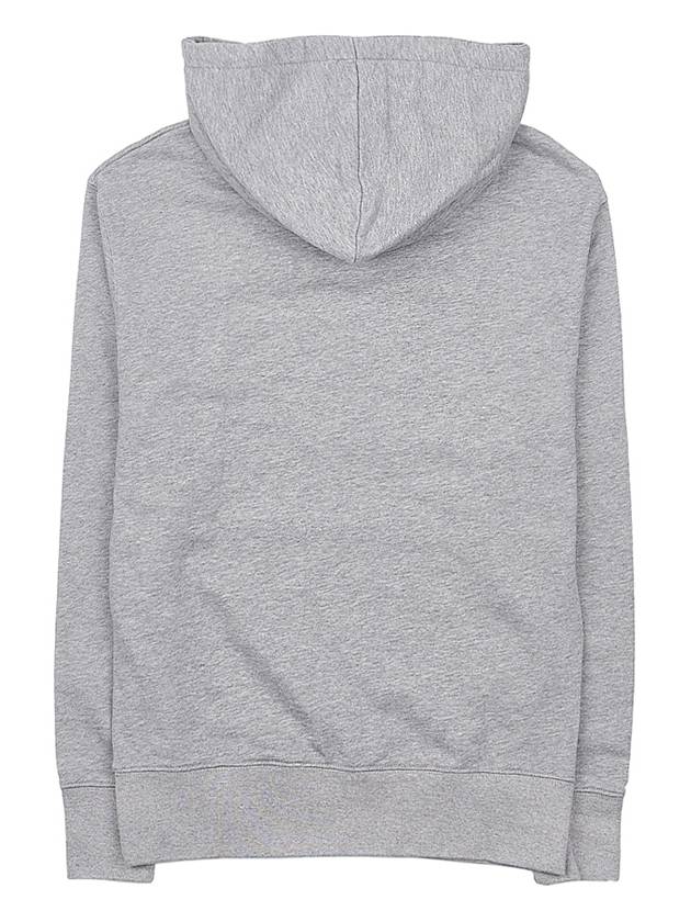 Chillax Fox Patch Classic Hoodie Grey Melange - MAISON KITSUNE - BALAAN 3