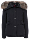 Women's MALUS Fox Fur Padding Navy - MONCLER - BALAAN 1