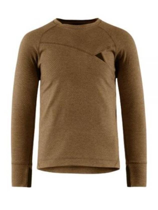 Men's Huge Crew Neck Long Sleeve T-Shirt Olive - KLATTERMUSEN - BALAAN 2