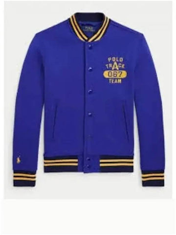 30 points logo fleece baseball jacket blue - POLO RALPH LAUREN - BALAAN 1