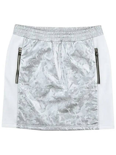 Golf Wear Camo Color Scheme Golf Culottes WB21FAWQ01WH White - WHITEBALL - BALAAN 1