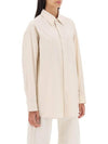 Poplin Oversized Shirt Light Cream - LEMAIRE - BALAAN 3