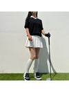 golf knit ebony collar 5-part short sleeve golf wear golf clothes - LOLOALLOY - BALAAN 4