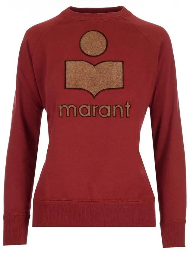 Milly Big Logo Print Sweatshirt Red - ISABEL MARANT - BALAAN 3