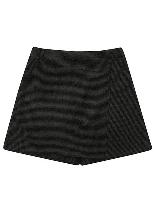 Check Wrap Shorts 5712LXWP - BLACK&WHITE - BALAAN 2