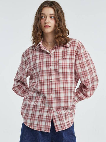 Summer Check Shirt Red - MANAVIS7 - BALAAN 1