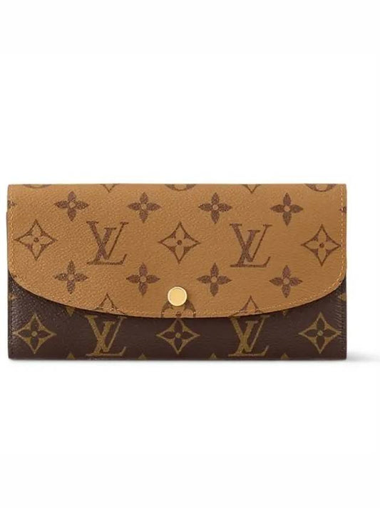 Emily Monogram Reverse Canvas Long Wallet Brown - LOUIS VUITTON - BALAAN 2