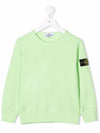 Kids Waffen Patch Sweatshirt Lime 761661340 V0051 - STONE ISLAND - BALAAN 2