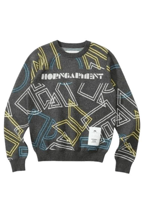 Dialogue Crew Neck Sweater Black - HORN GARMENT - BALAAN 1