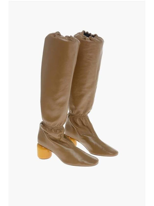 Leather Long Boots Brown - JIL SANDER - BALAAN 1