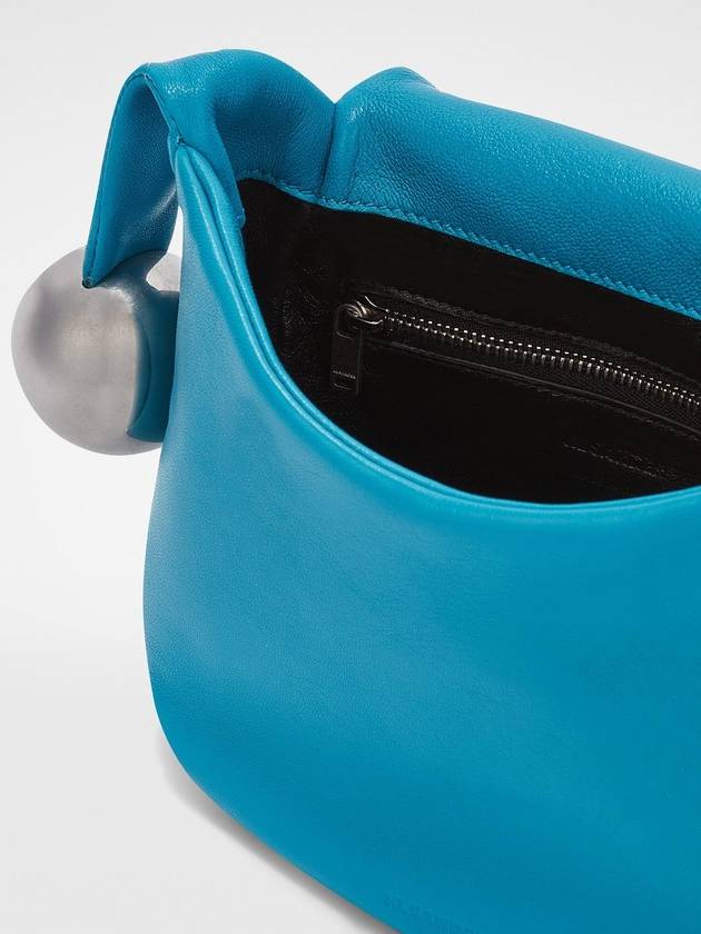 Sphere Blind Embossed Logo Calf Leather Tote Bag Blue - JIL SANDER - BALAAN 5