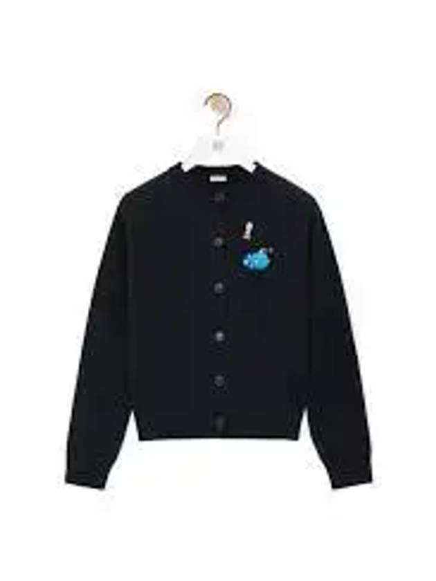 Wool Cardigan Black - LOEWE - BALAAN 2