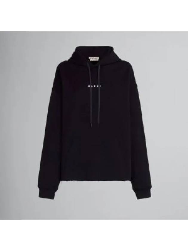 Logo Print Hooded Top Black - MARNI - BALAAN 2