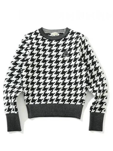 Ever Dogtooth Shorty Sweater MLW 3C AB04 Women s - MARK & LONA - BALAAN 1