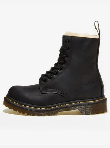 Fur boots winter shoes 1460 Serena BLACK WYOMING - DR. MARTENS - BALAAN 1