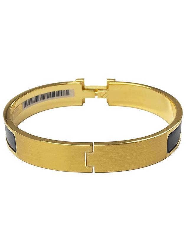 H703203F M01 HH Clickash Bracelet Gold Hardware Noir Matte Bracelet TEO - HERMES - BALAAN 5