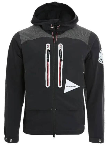 Men's Genius 1952 Hooded Jacket Black - MONCLER - BALAAN.