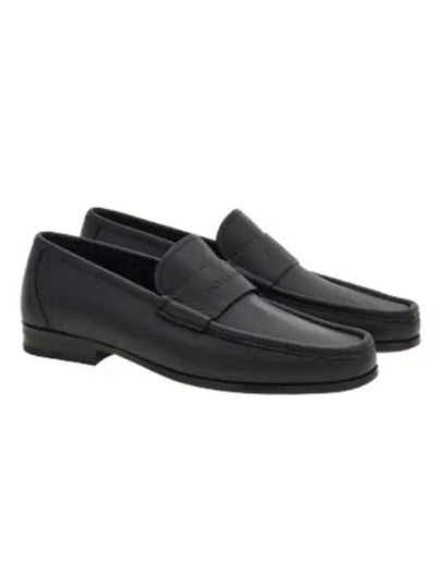 Moccasin Signature Calfskin Loafers Black - SALVATORE FERRAGAMO - BALAAN 2