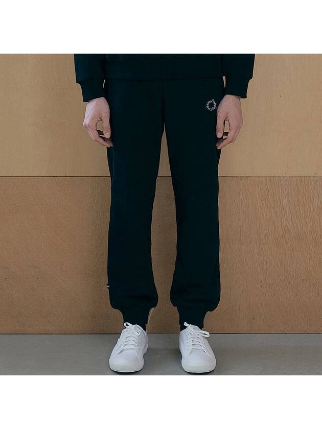 RC Round Logo Jogger Pants Black - REPLAYCONTAINER - BALAAN 1