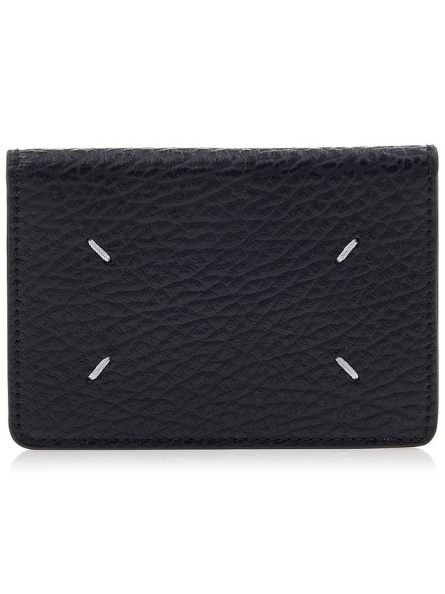 Bovine Leather Card Wallet Black - MAISON MARGIELA - BALAAN 2