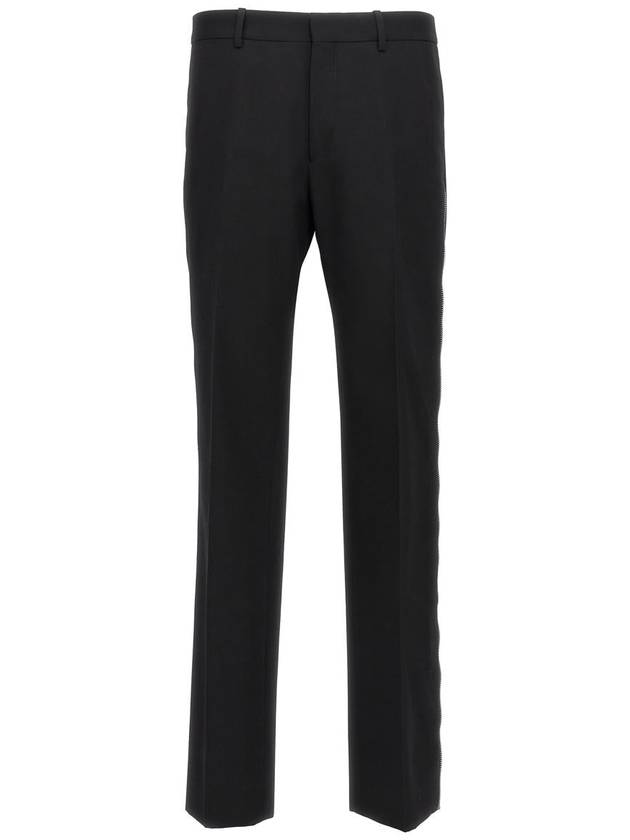 23 fw Virgin Wool Pants WITH Zipper Detail OMCO023F23FAB0011010 B0650463979 - OFF WHITE - BALAAN 2