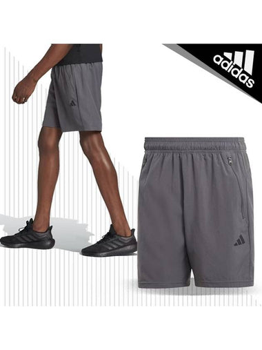 Training Essential Woven 7in Shorts IC6978 Gray R - ADIDAS - BALAAN 1