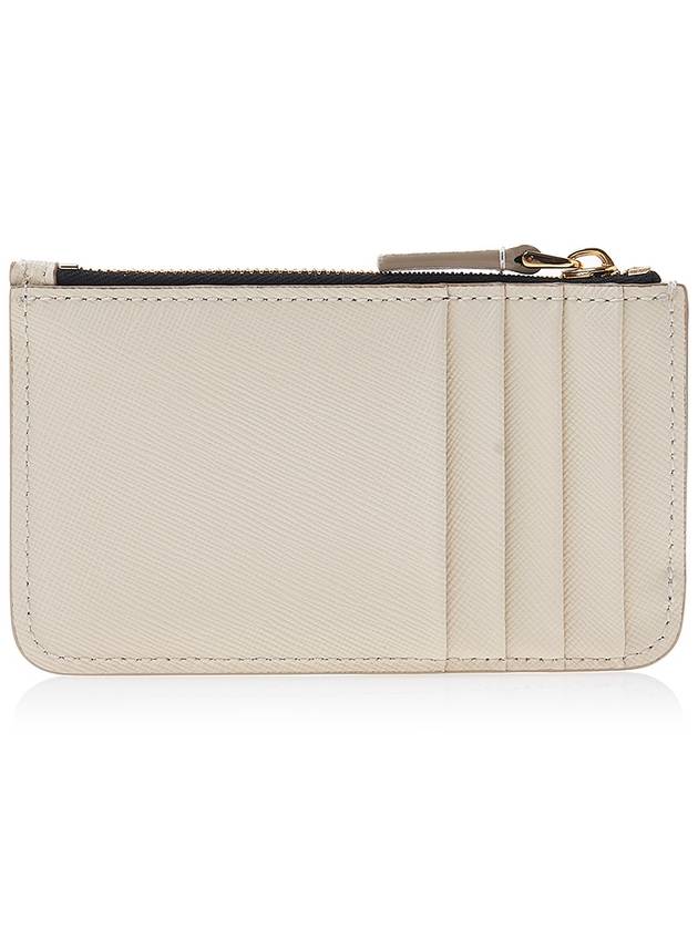 Saffiano Zipper Card Wallet White - MARNI - BALAAN 4