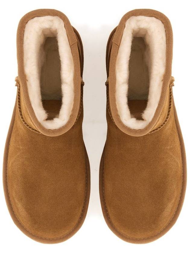 Classic Mini Platform Suede Winter Boots Chestnut - UGG - BALAAN 3