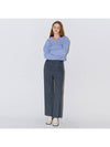 Button Point Wool Pintuck Wide Slacks Gray - OPENING SUNSHINE - BALAAN 5