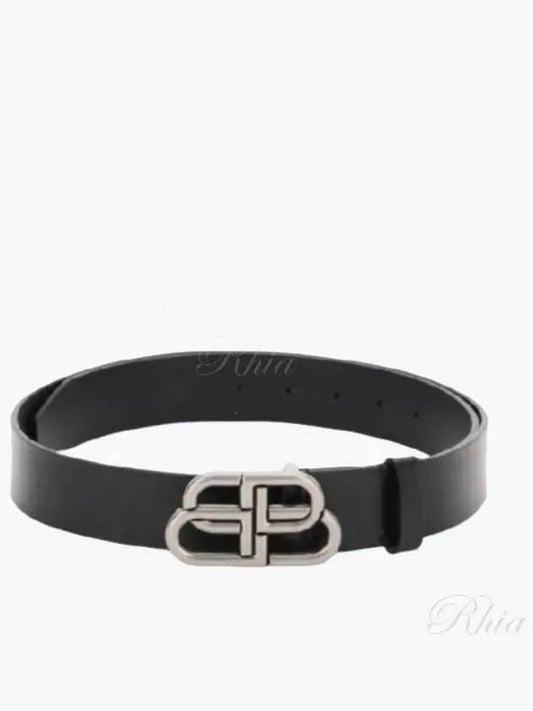 Men's BB Buckle Large Belt Black - BALENCIAGA - BALAAN 2