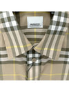 Men's Check Pattern Long Sleeve Shirt Beige - BURBERRY - BALAAN 4