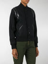 Women's Wool Varsity Bomber Jacket Black - SAINT LAURENT - BALAAN 9