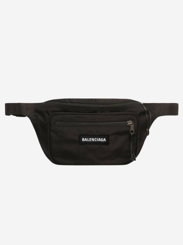 Explorer Logo Patch Nylon Belt Bag Black - BALENCIAGA - BALAAN 2