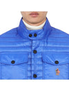 Grenoble Logo Patch Quilted Vest Blue - MONCLER - BALAAN 8