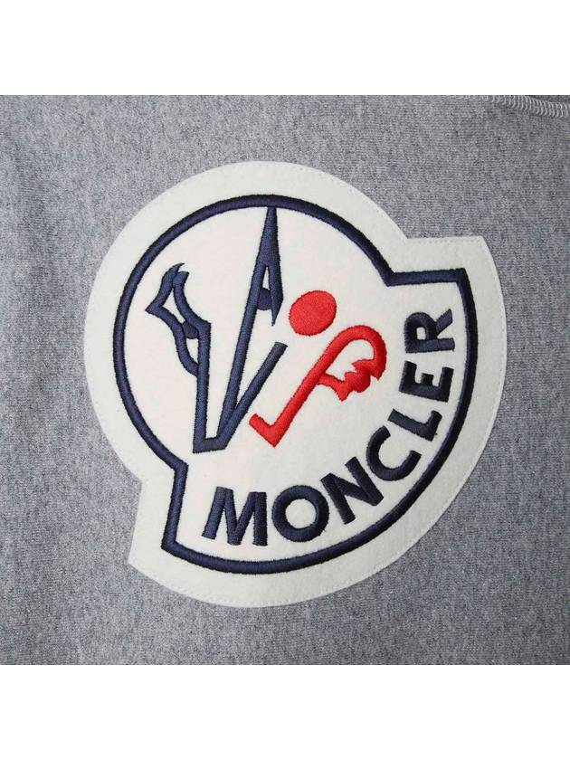 Genius 1952 Logo Patch Hood Gray - MONCLER - BALAAN 7