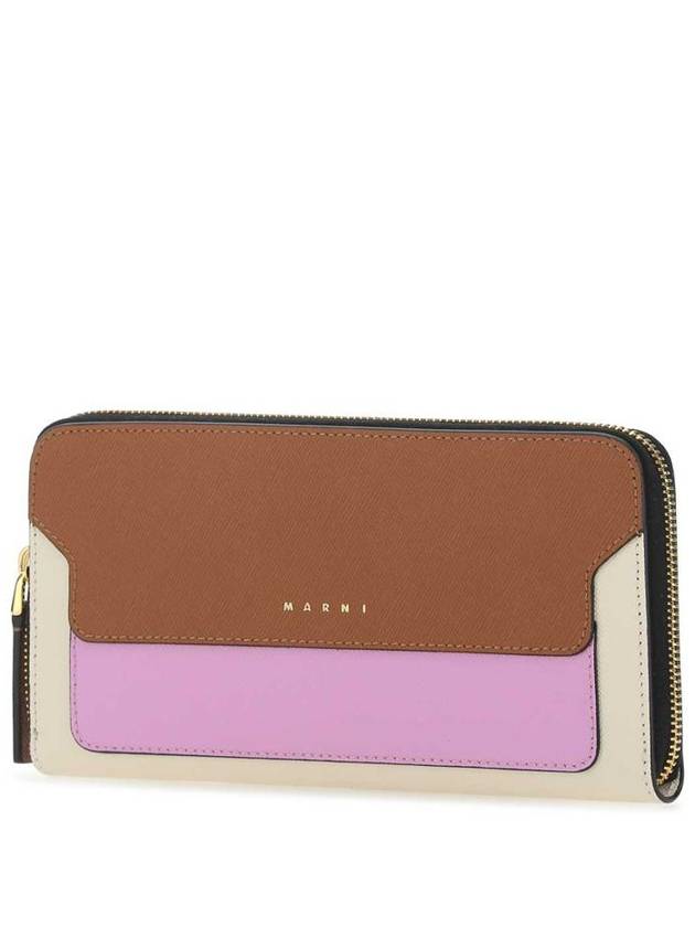 multicolor leather long wallet - MARNI - BALAAN 3